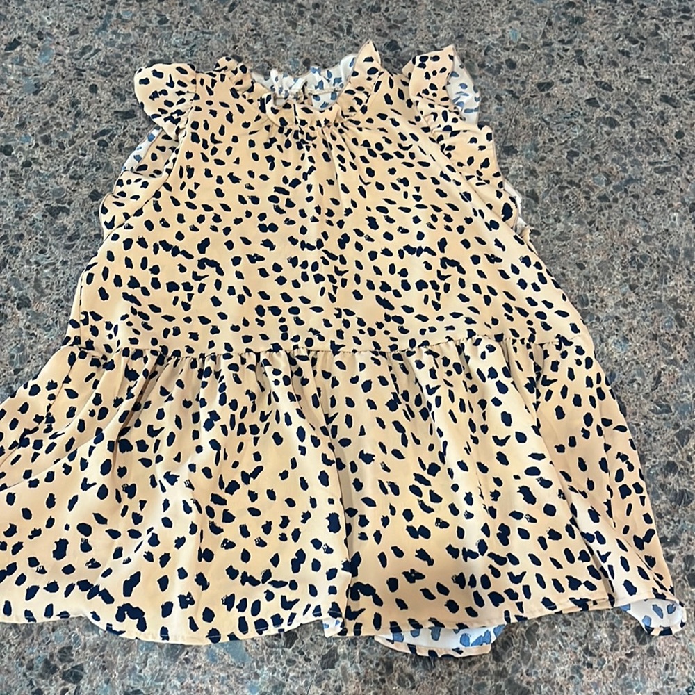 Leopard print blouse XL